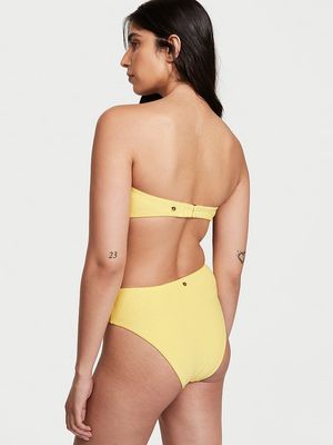 Parte Baja de Bikini Cheeky con Cintura Alta Essential