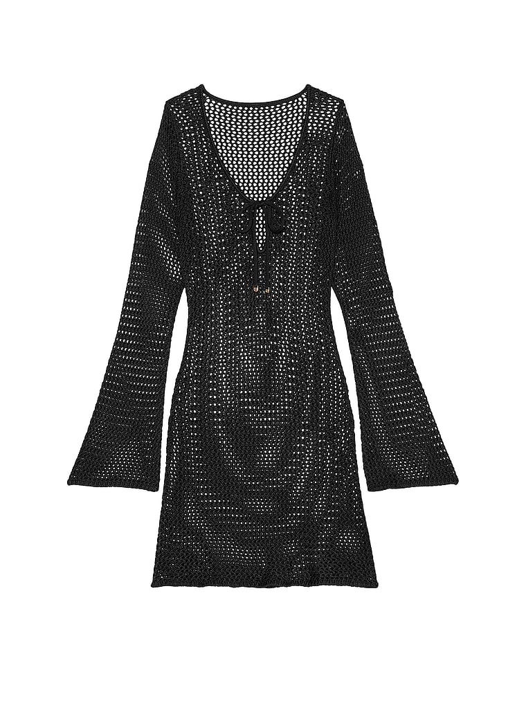 Mini-Vestido-Playero-con-Manga-Larga-Estilo-Crochet-Victorias-Secret-11262275-2ZUO