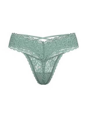 Panty Tanga de Encaje con Tiras en Espalda