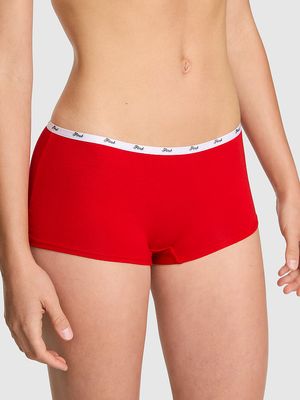 Panty Boyshort de Algodón con Logo