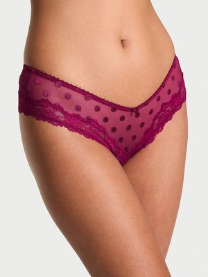 Panty Cheeky Sheer Heritage Dot con Encaje