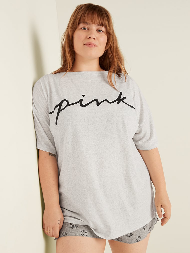 Playera Oversized para Dormir de Algodón-1762283244489